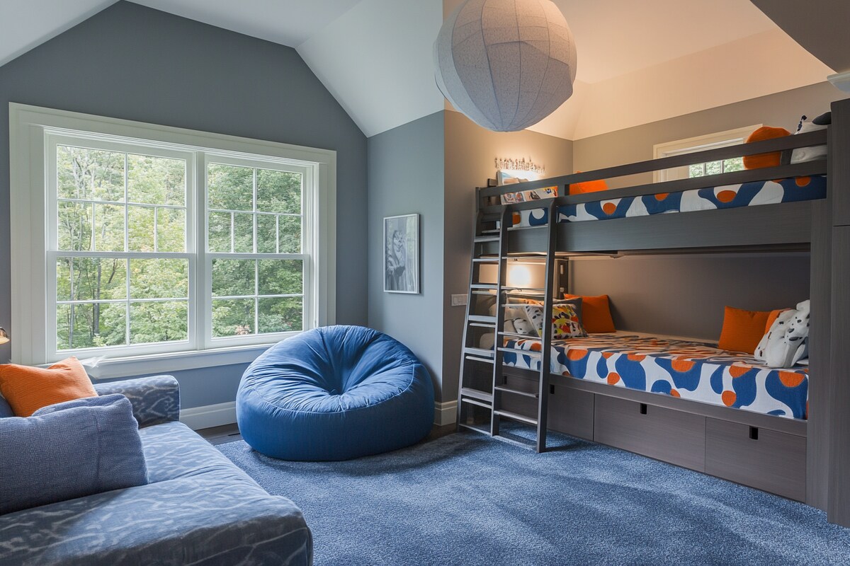 Teen Study & Bedroom with Pastel Magnetic Chalkboard Wall #34